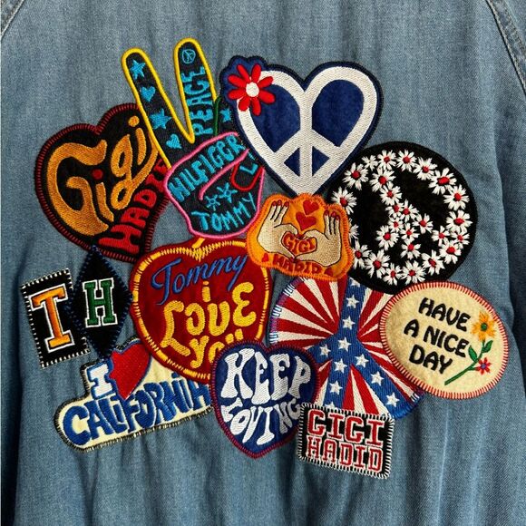 Gigi Hadid x Tommy Hilfiger Denim Letterman Size Medium - Picture 5 of 8